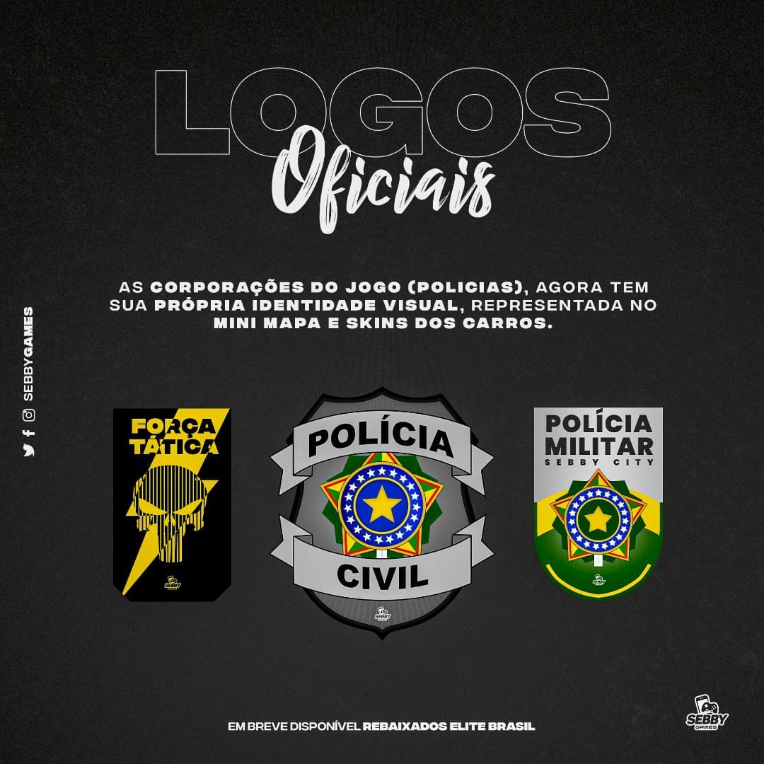 Rebaixados Elite Brasil ! NOVA SKIN DA POLICIA 
